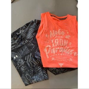 Project Rock Under Armour Tank & Leggings Worn 2x